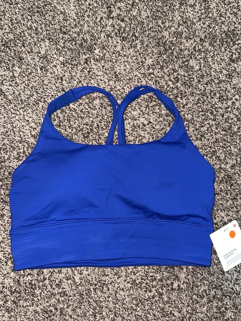 Lululemon energy long line bra. Riverside Blue. Size 8.  NWT.